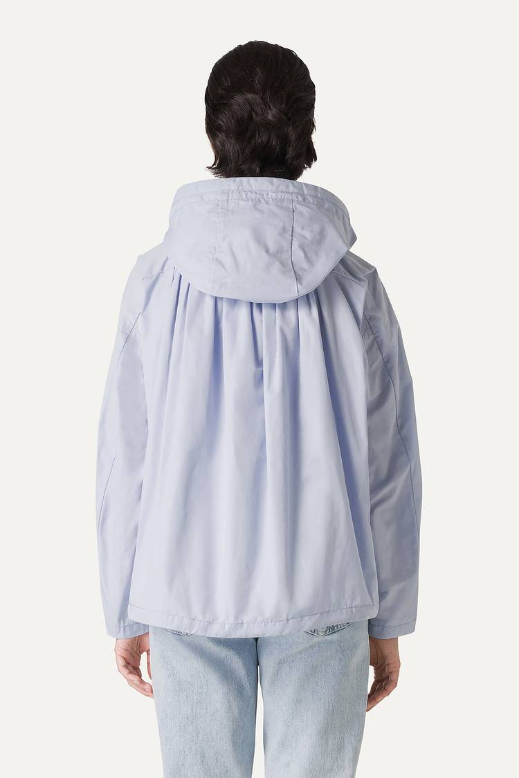 Oof Wear GIACCA CORTA IN NYLON MEMORY CON ARRICIO SULLA SCHIENA 9139 - GHIACCIO Consegna Veloce