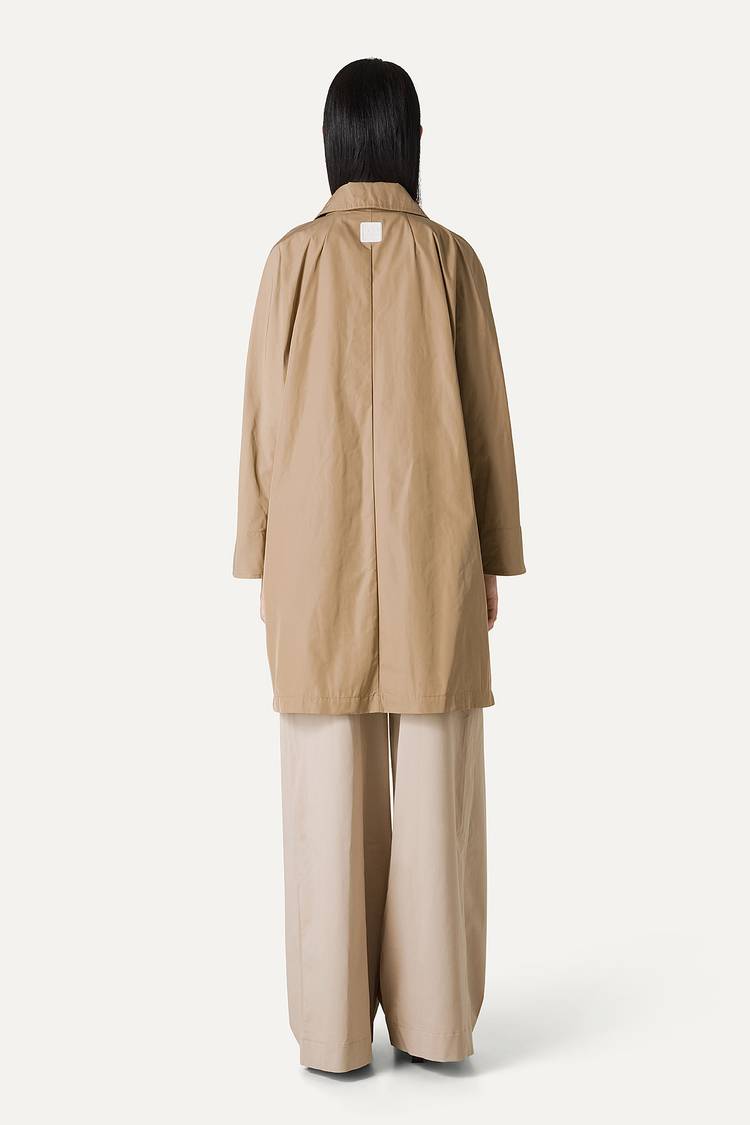 Oof Wear TRENCH IN NYLON MEMORY 9138 - BEIGE Promozione Limitata