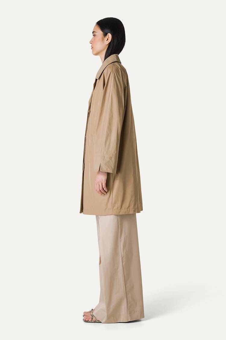 Oof Wear TRENCH IN NYLON MEMORY 9138 - BEIGE Promozione Limitata