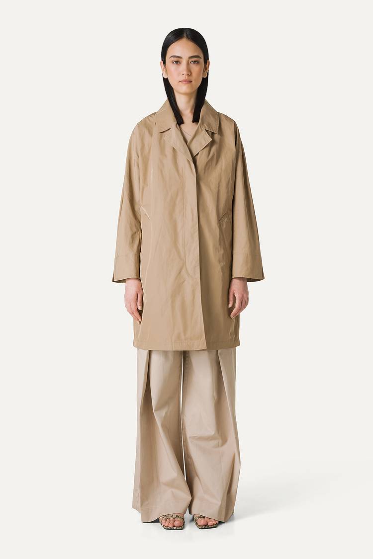 Oof Wear TRENCH IN NYLON MEMORY 9138 - BEIGE Promozione Limitata