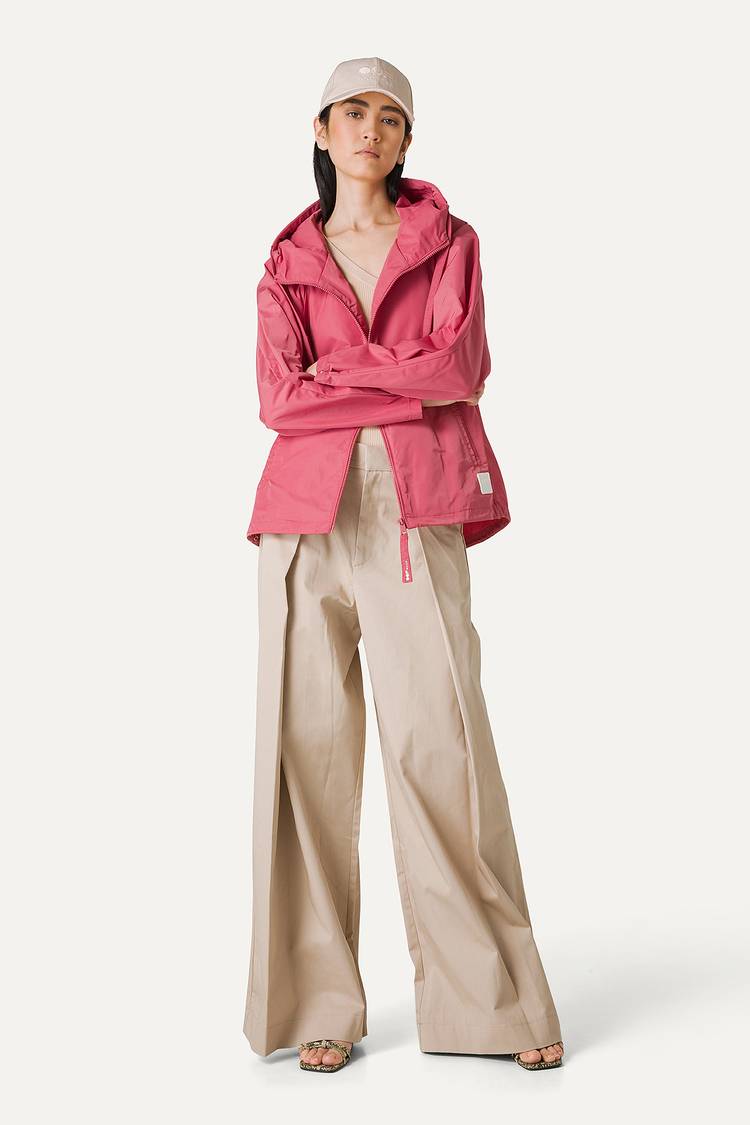 Oof Wear GIACCA CORTA IN NYLON MEMORY CON ARRICIO SULLA SCHIENA 9139 - ROSA ANTICO Fino Al -60%