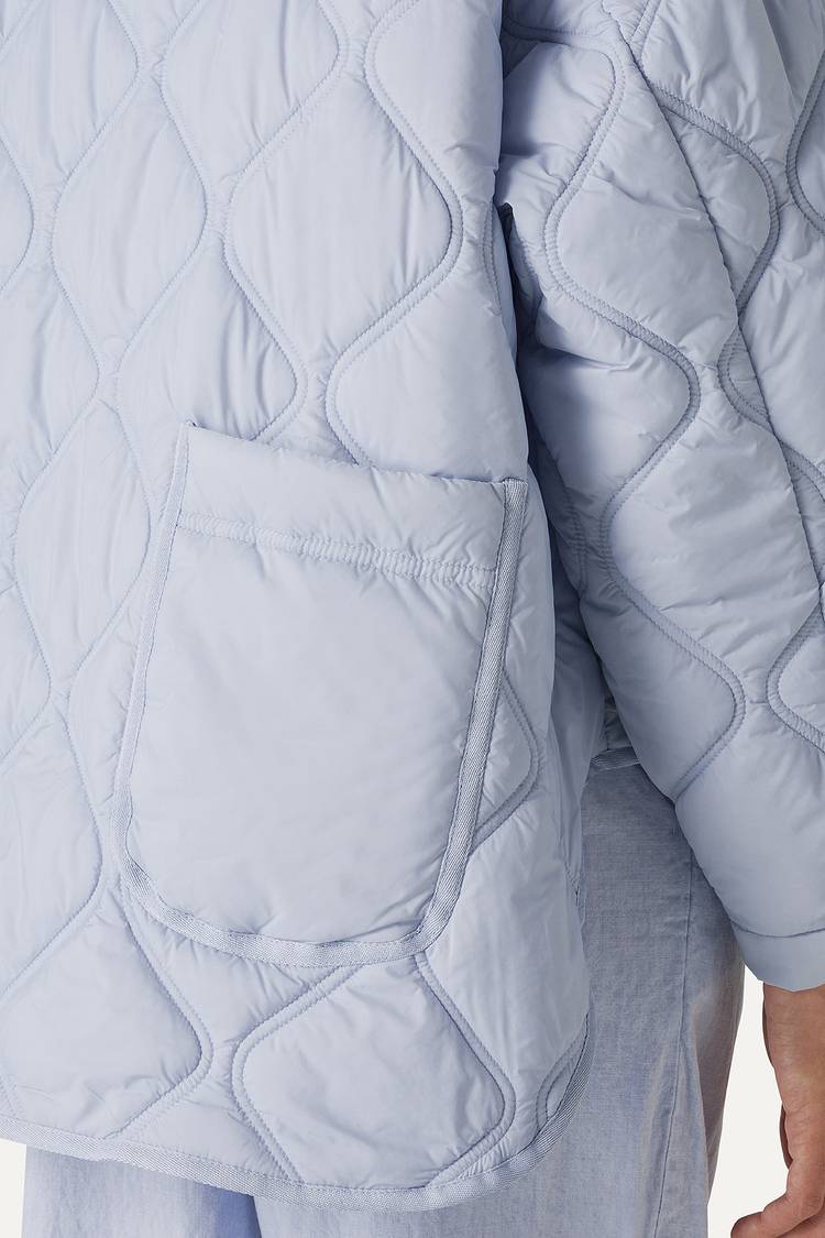 Oof Wear GIACCA A CAMICIA OVER IN NYLON LEGGERO TRAPUNTATO 9222 - CIELO Shopping Online