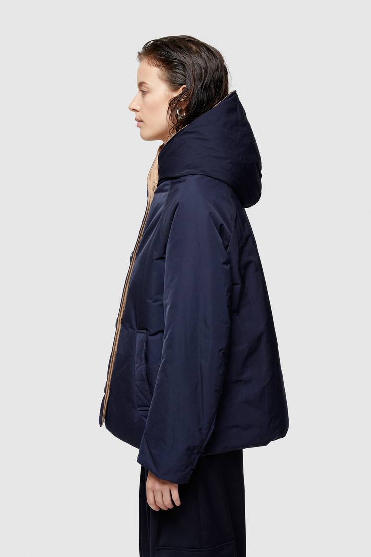 Oof Wear GIACCA REVERSIBILE 9006 IN NYLON MEMORY - BLU NOTTE/CAMMELLO Online