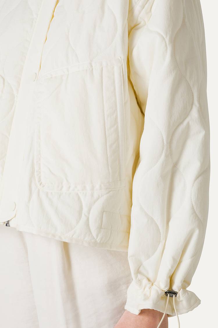 Oof Wear GIACCA CORTA SVASATA IN COTONE TRAPUNTATO 9224 - VANIGLIA Vendita Economica