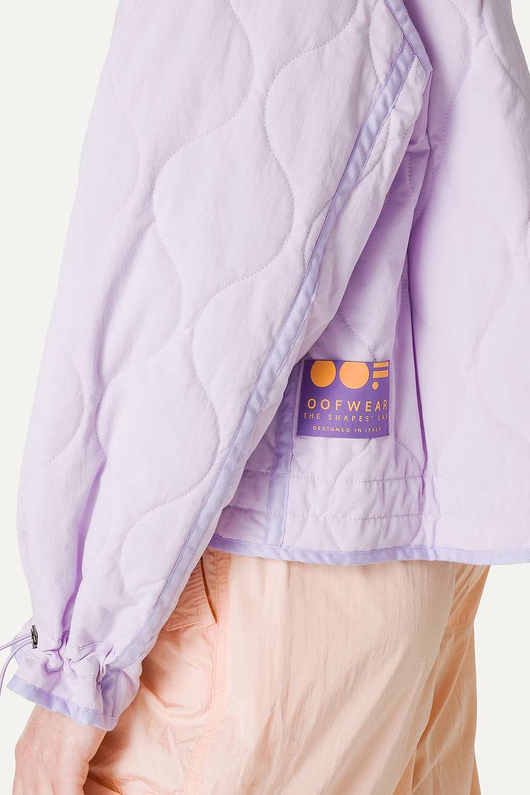 Oof Wear GIACCA CORTA SVASATA IN COTONE TRAPUNTATO 9224 - LILLA Saldi Di Fabbrica