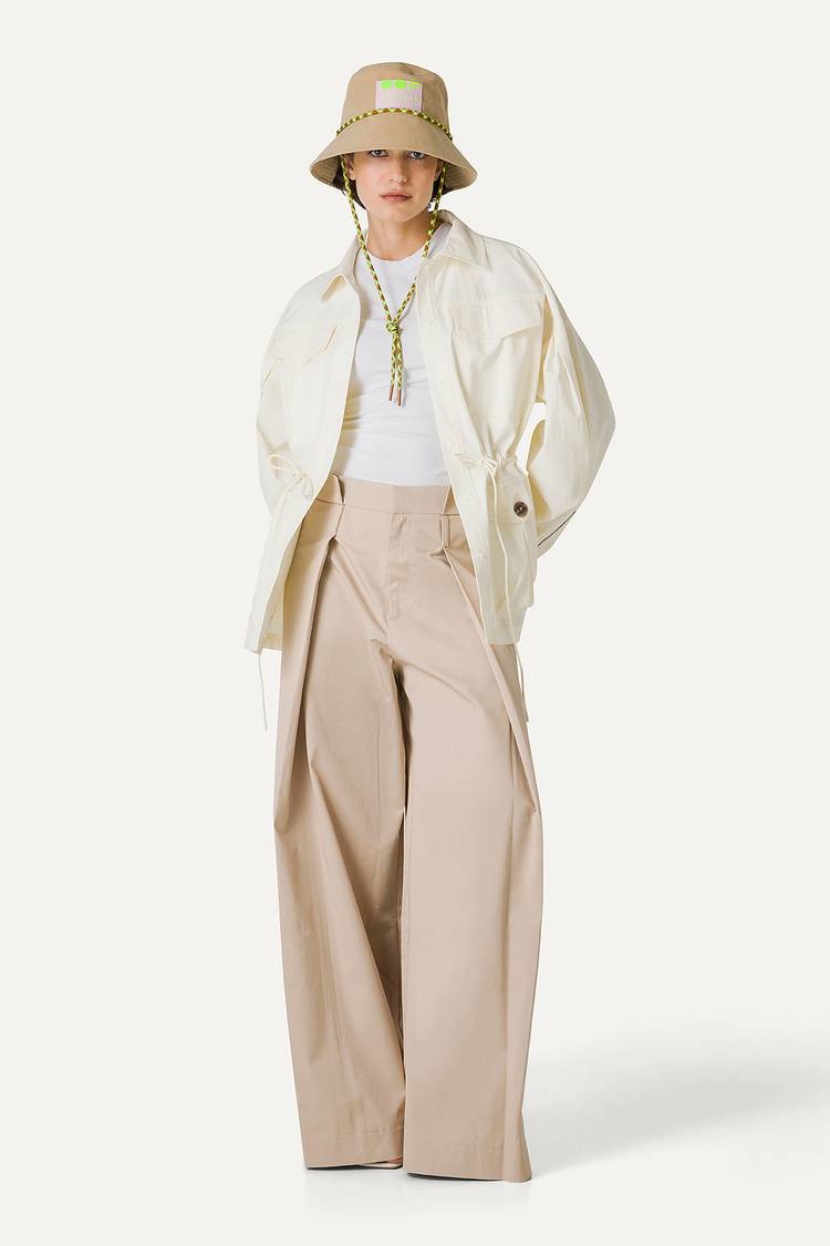 Oof Wear SAHARIANA OVER IN COTONE LEGGERO 9228 - VANIGLIA I Più Venduti