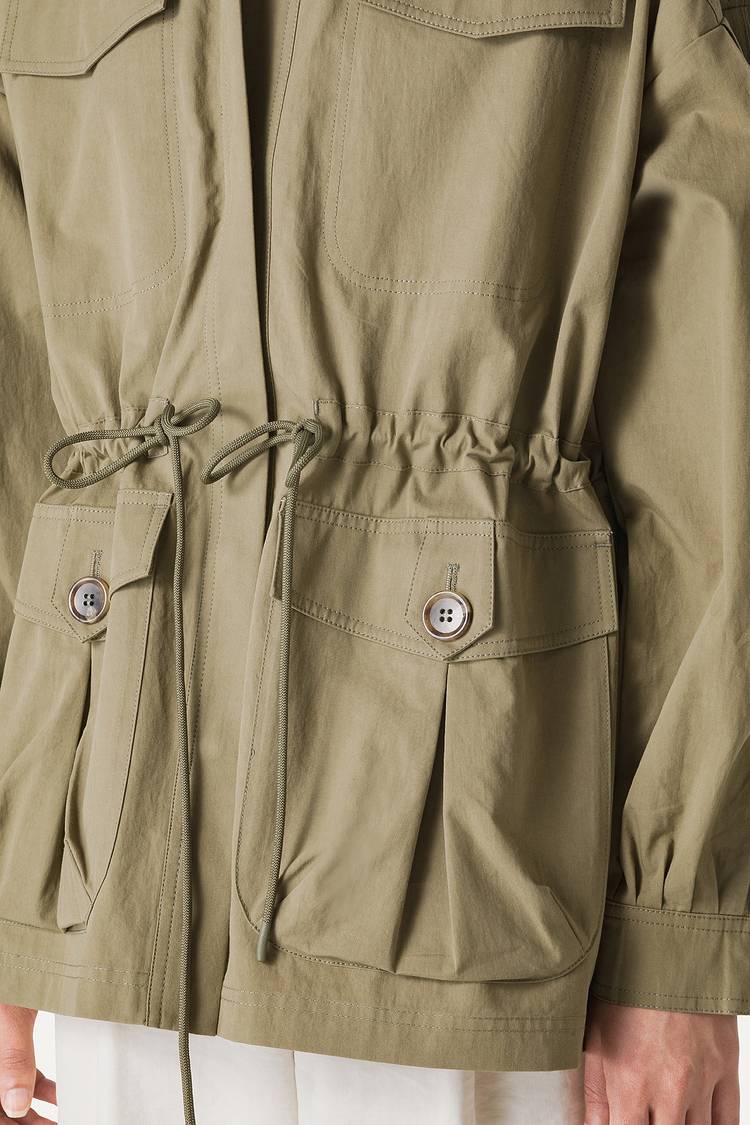 Oof Wear SAHARIANA OVER IN COTONE LEGGERO 9228 - VERDE MUSCHIO Negozio