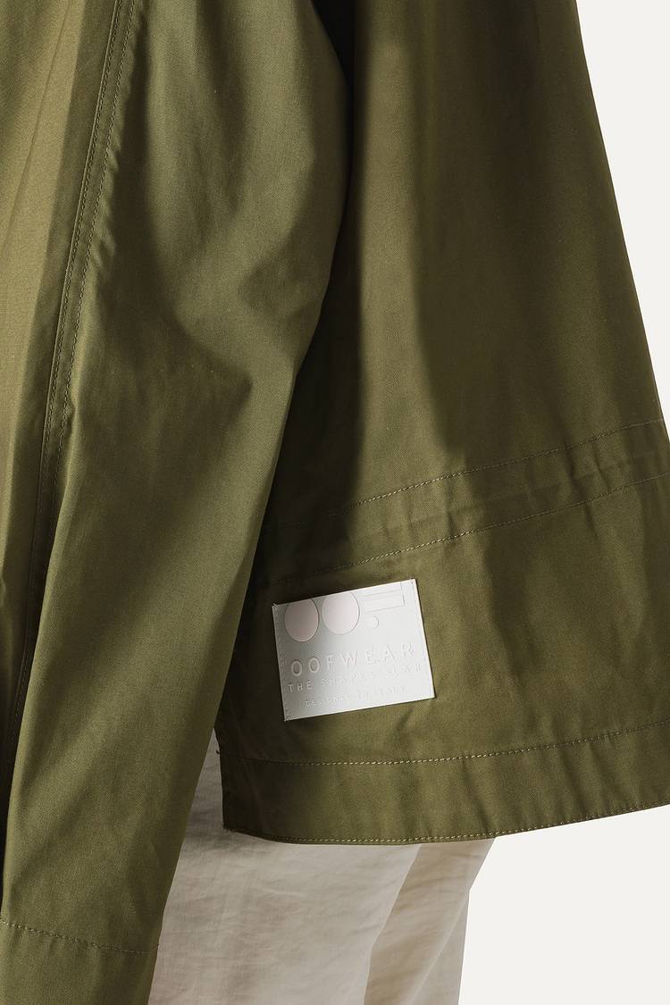 Oof Wear TRENCH CORTO IN GABARDINA DI COTONE LEGGERO 9202 - FORESTA 2025