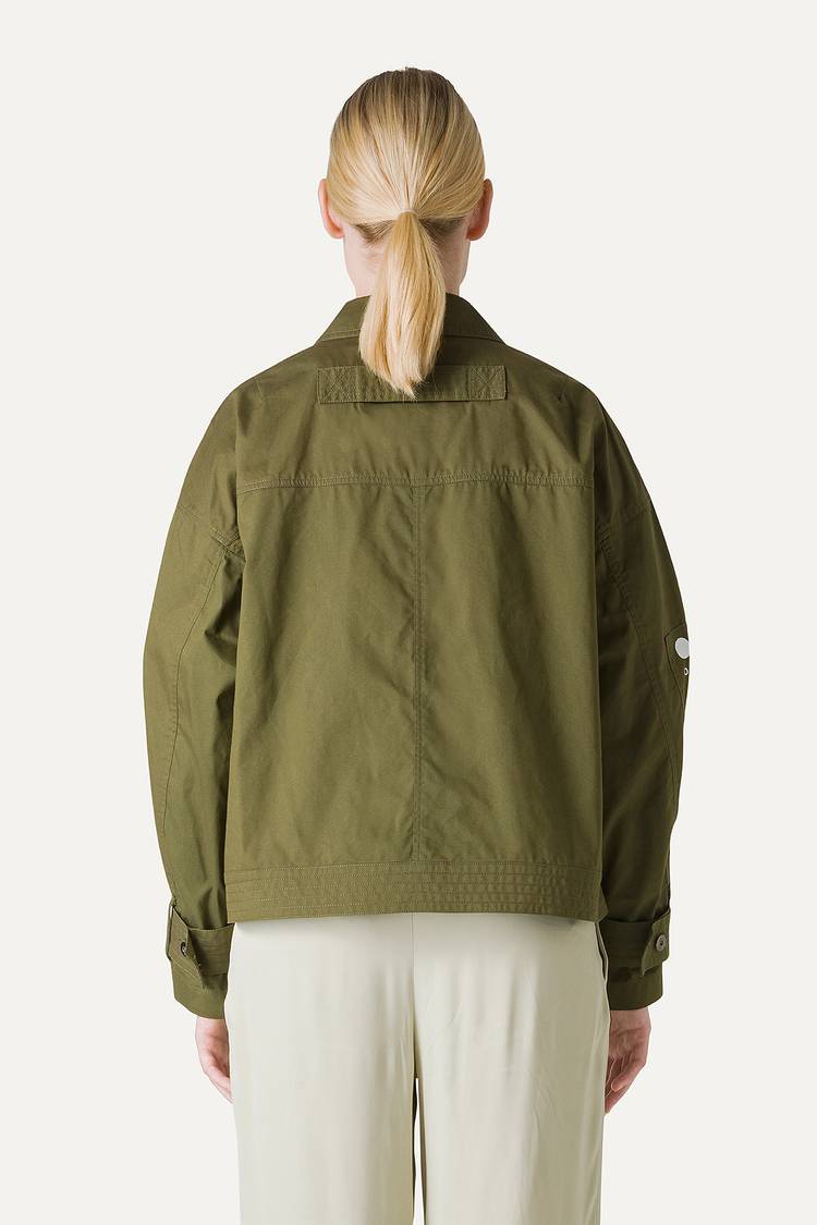 Oof Wear GIACCA CORTA IN GABARDINA DI COTONE LEGGERO 9205 - FORESTA Vendita