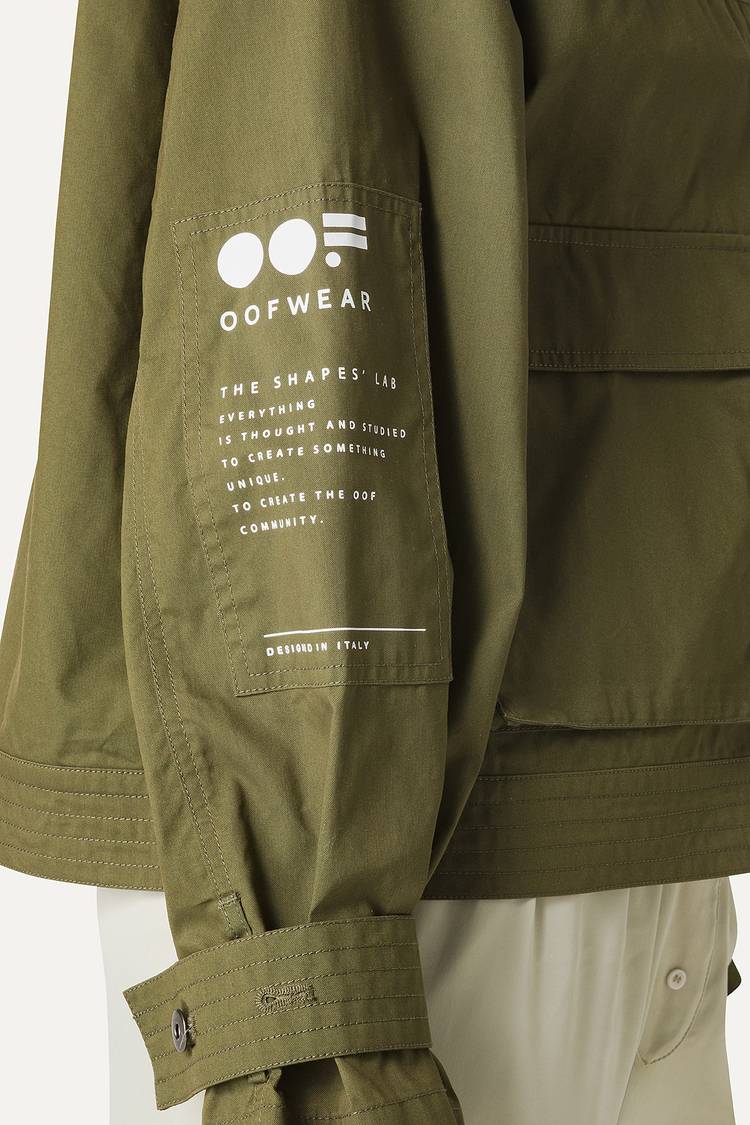 Oof Wear GIACCA CORTA IN GABARDINA DI COTONE LEGGERO 9205 - FORESTA Vendita