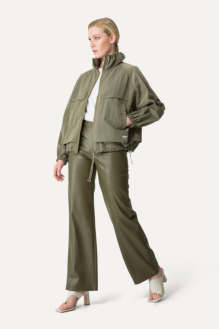 Oof Wear GIACCA CORTA IN NYLON RIPSTOP 9217 - ARMY Promozione Limitata