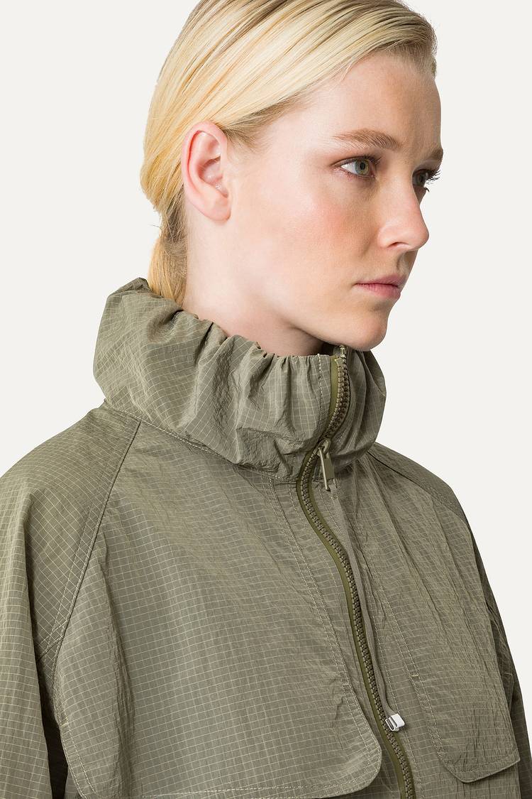 Oof Wear GIACCA CORTA IN NYLON RIPSTOP 9217 - ARMY Promozione Limitata