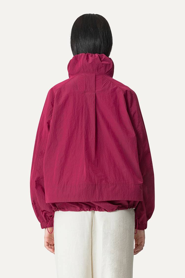 Oof Wear GIACCA CORTA IN NYLON RIPSTOP 9217 - BURGUNDI Fino Al -60%
