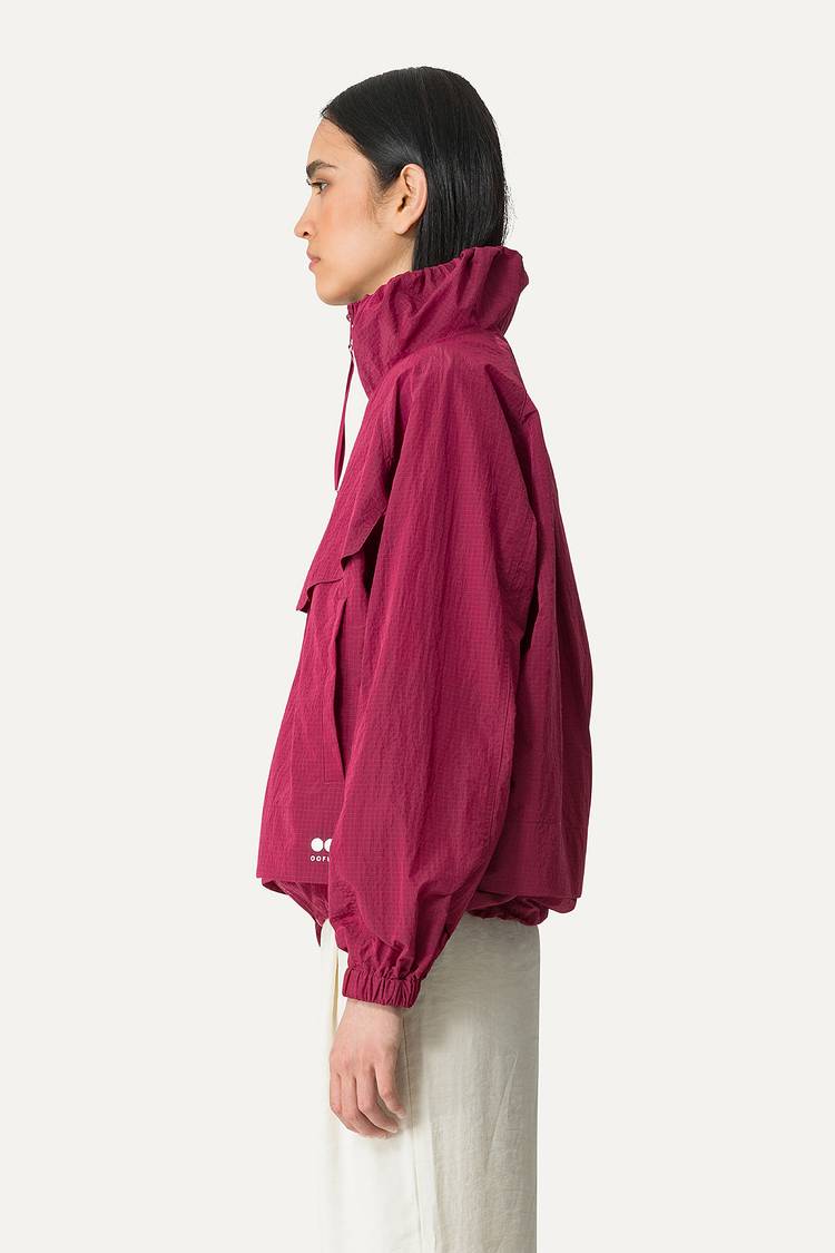 Oof Wear GIACCA CORTA IN NYLON RIPSTOP 9217 - BURGUNDI Fino Al -60%