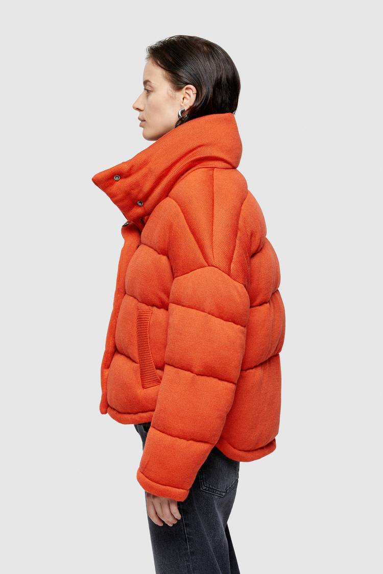Oof Wear GIACCA CORTA 9270 IN TESSUTO MAGLIA IMBOTTITO - ARANCIO Convenienza