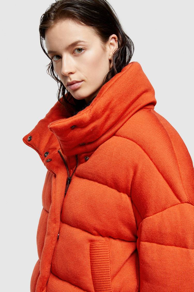 Oof Wear GIACCA CORTA 9270 IN TESSUTO MAGLIA IMBOTTITO - ARANCIO Convenienza