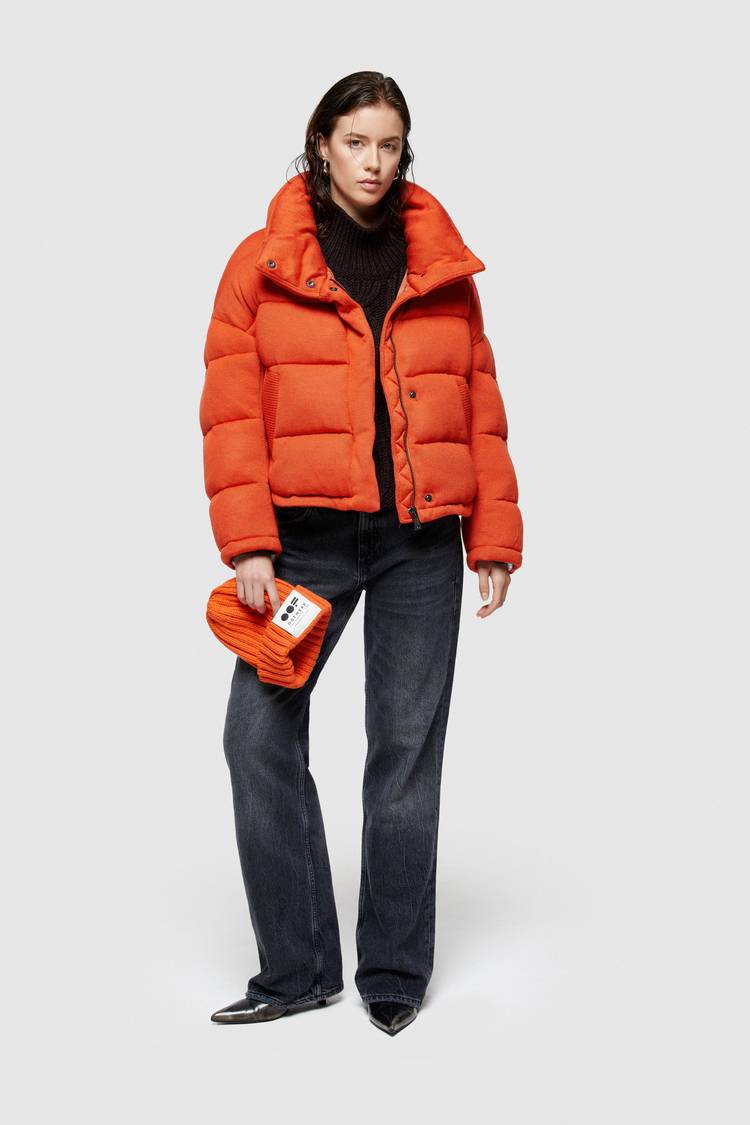 Oof Wear GIACCA CORTA 9270 IN TESSUTO MAGLIA IMBOTTITO - ARANCIO Convenienza