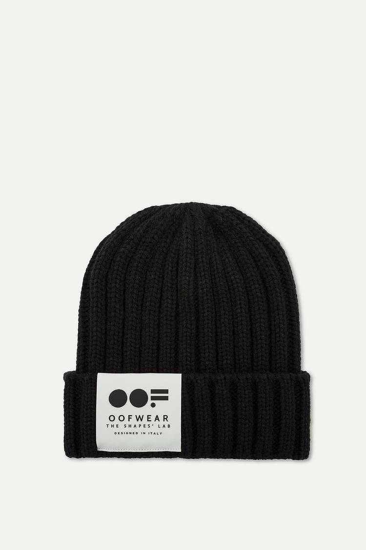 Oof Wear CAPPELLO CON FRONTINO IN ECO-MONTONE 2014 - NERO Sconto