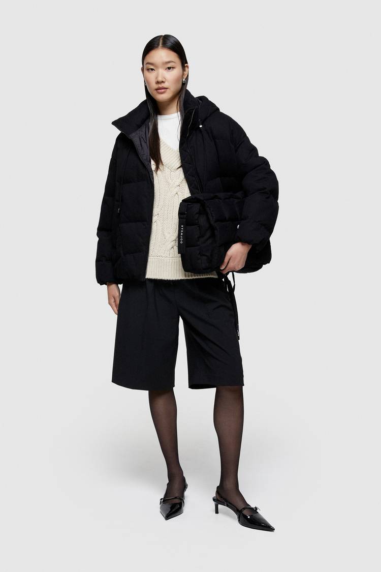 Oof Wear GIACCA CORTA 9242 IN GABARDINA DI COTONE - NERO Online