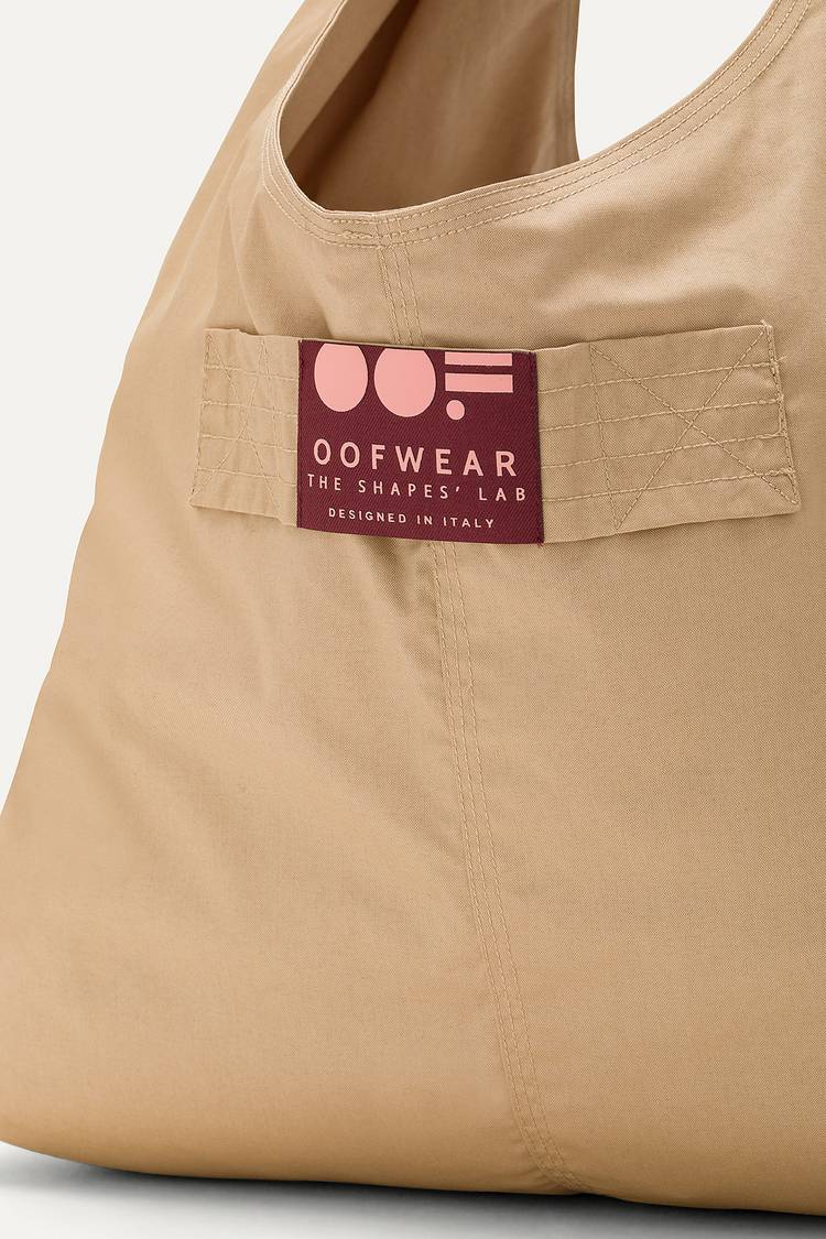 Oof Wear BORSA CON TASCHE IN GABARDINA DI COTONE 3085 - NATURALE Moda