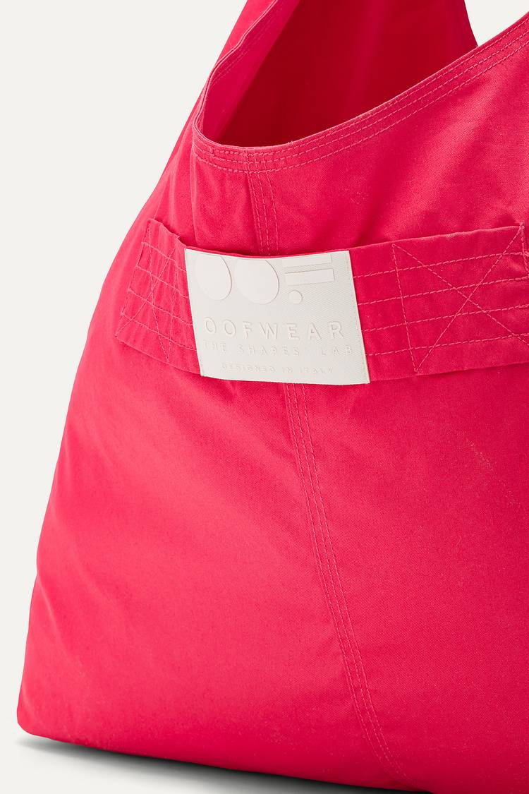 Oof Wear BORSA CON TASCHE IN GABARDINA DI COTONE 3085 - LAMPONE 2025