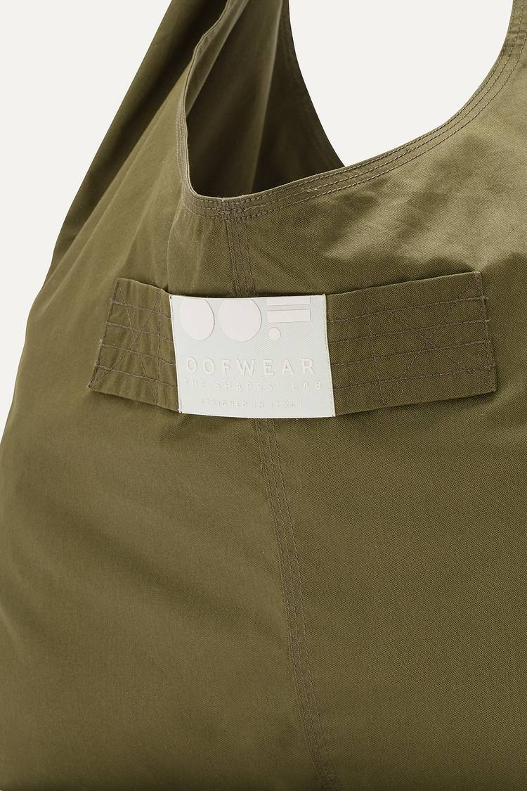 Oof Wear BORSA CON TASCHE IN GABARDINA DI COTONE 3085 - FORESTA Italy