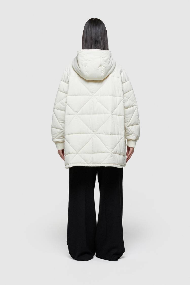 Oof Wear GIACCA 9252 IN NYLON - AVORIO Nuovo