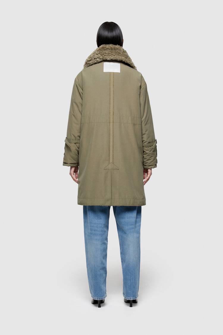 Oof Wear PARKA 9254 IN COTONE - OLIVE/MILITARY Vendita
