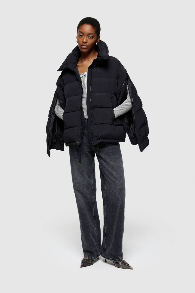 Oof Wear GIACCA CORTA 9251 IN NYLON - NERO Soddisfazione Garantita