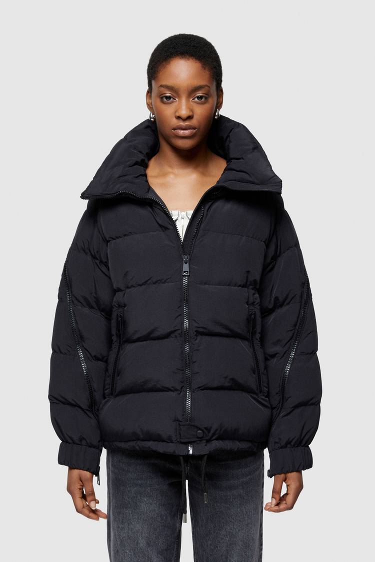Oof Wear GIACCA CORTA 9251 IN NYLON - NERO Soddisfazione Garantita