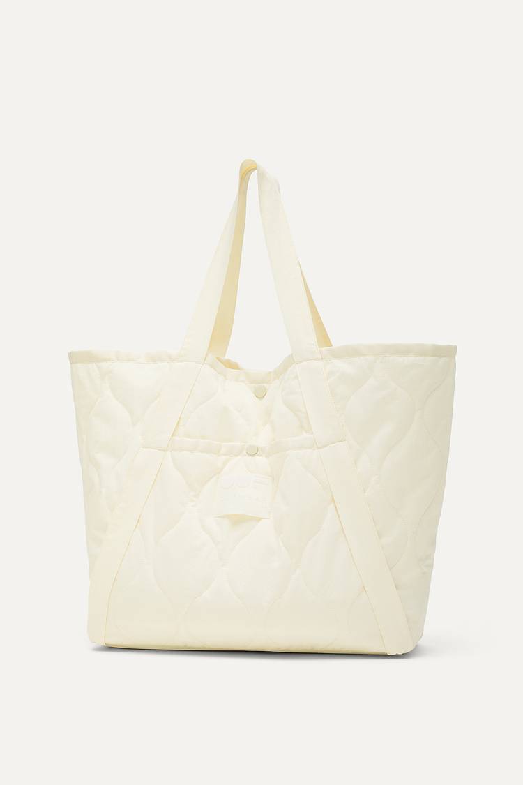 Oof Wear BORSA SHOPPER IN COTONE TRAPUNTATO 3084 - VANIGLIA Acquista Ora
