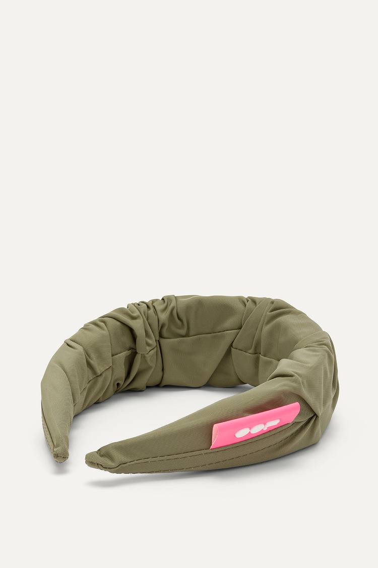 Oof Wear CERCHIELLO ARRICCIATO IN NYLON MEMORY 2007 - VERDE Saldi Di Fabbrica