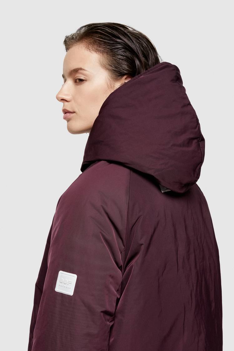 Oof Wear GIACCA REVERSIBILE 9006 IN NYLON MEMORY - MARRONE/PRUGNA Vendite Flash