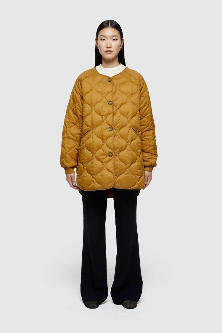 Oof Wear GIACCA LUNGA 9239 IN COTONE CERATO - CARAMELLO Negozio