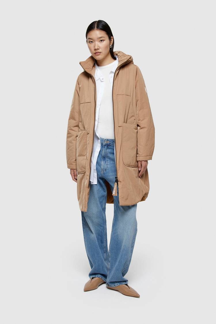 Oof Wear PARKA LUNGO 9094 IN NYLON MEMORY - CAMMELLO Online