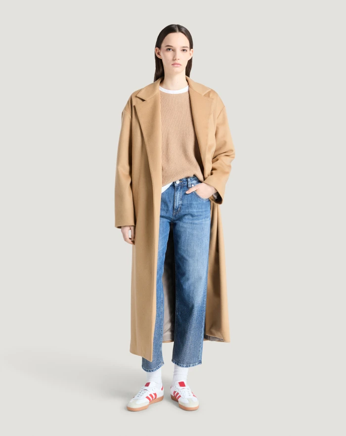 Pantaloni Torino Cappotto in drap di lana e cachemire Qualità Garantita