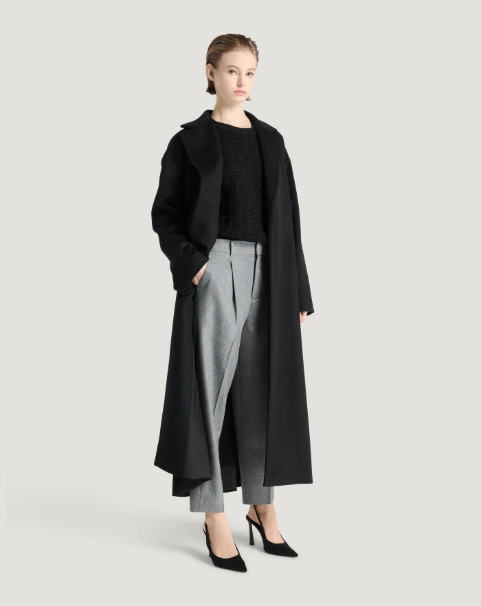 Pantaloni Torino Cappotto in drap di lana e cachemire Fino al 55% di sconto
