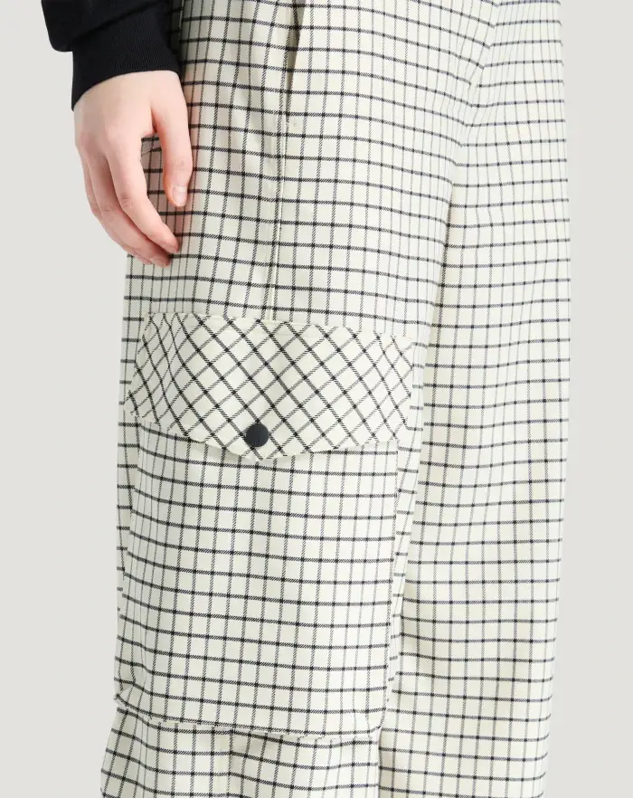 Pantaloni Torino Pantaloni Giselle in lana stretch check Sottocosto