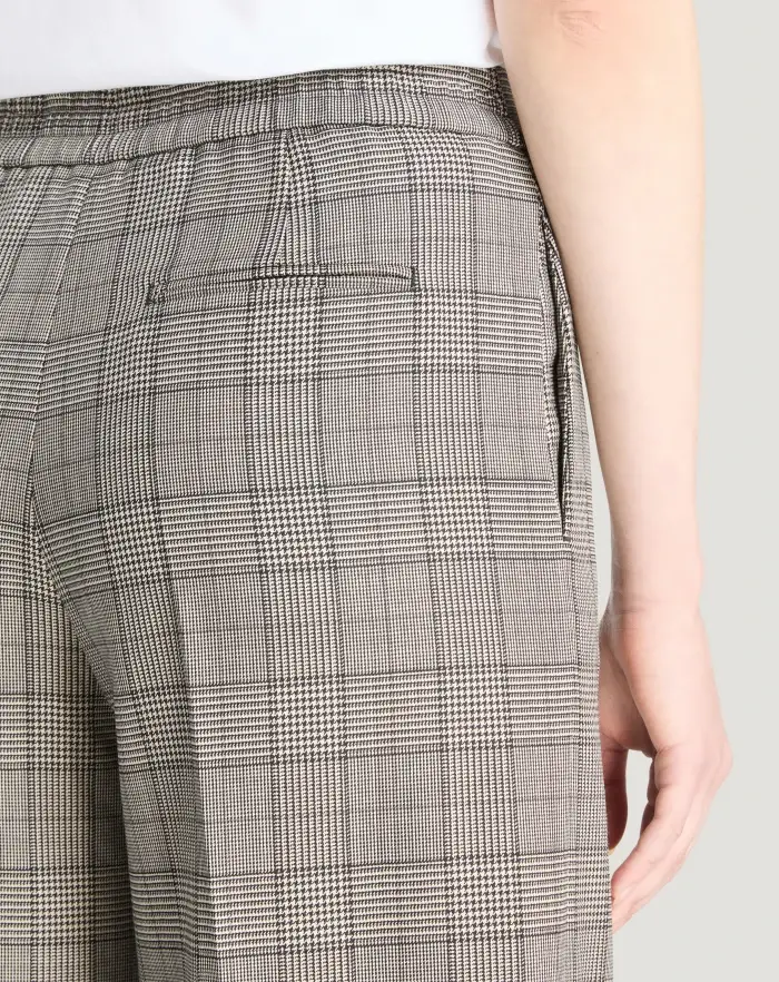 Pantaloni Torino Pantaloni Lorenza in lana check Offerta