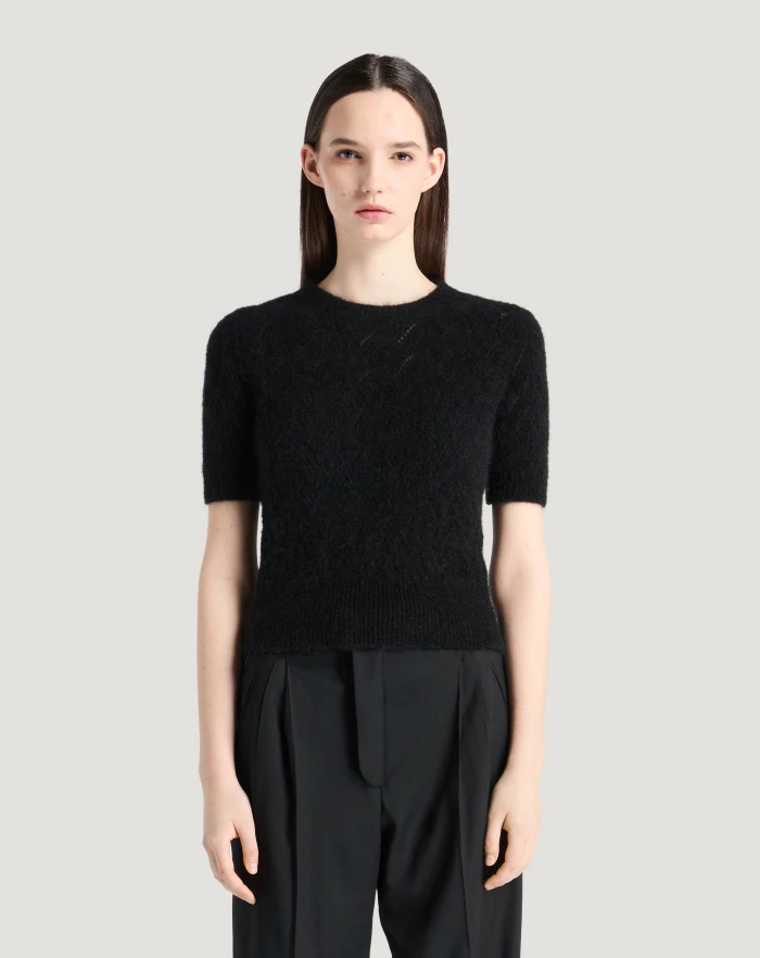 Pantaloni Torino Maglia in mohair e lana Economico