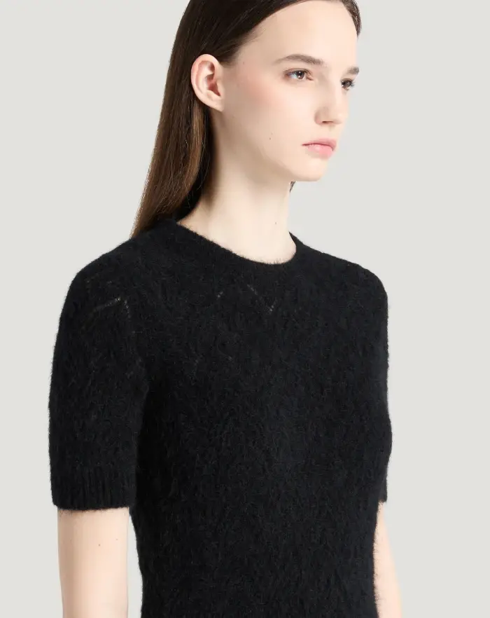 Pantaloni Torino Maglia in mohair e lana Economico