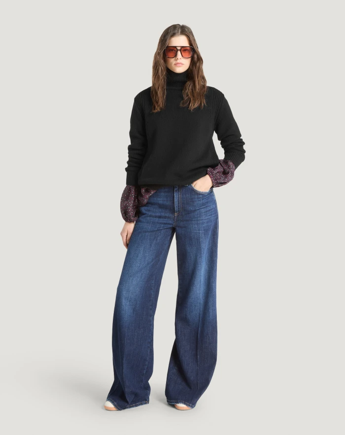 Pantaloni Torino Jeans Cyndi in denim loose Outlet