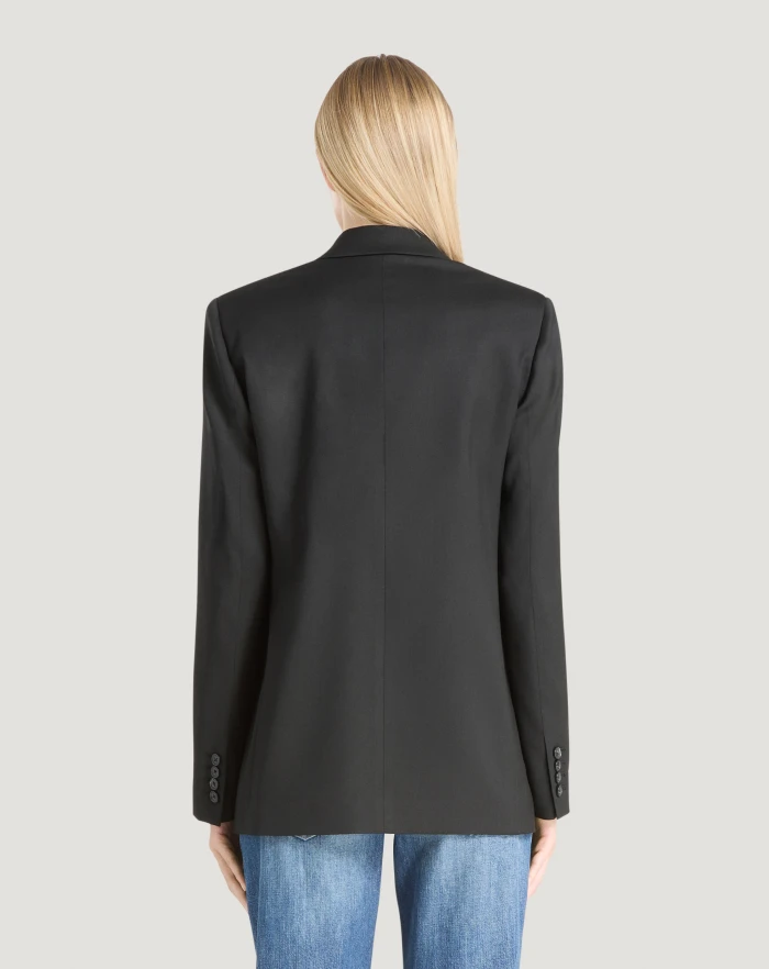 Pantaloni Torino Blazer in twill di lana fluida Saldi Di Fabbrica