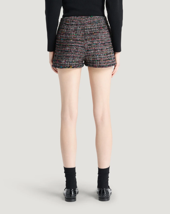 Pantaloni Torino Shorts Julie in tweed multicolor I Più Venduti