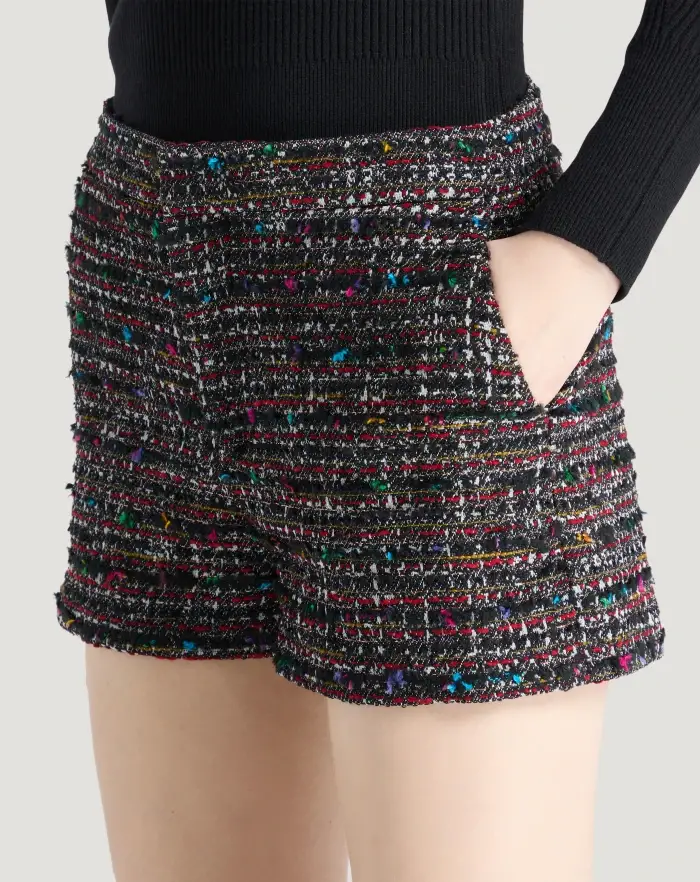 Pantaloni Torino Shorts Julie in tweed multicolor I Più Venduti