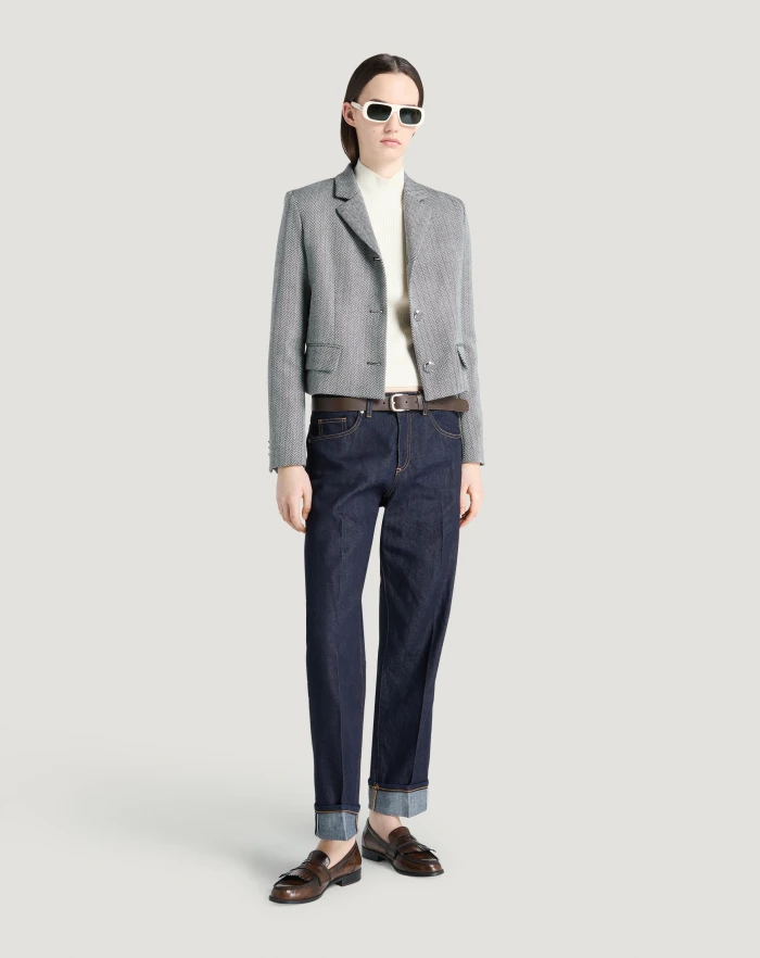 Pantaloni Torino Jeans Tina in denim supersoft Vendite Flash