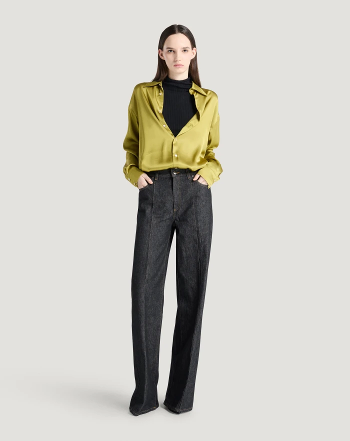Pantaloni Torino Jeans Cyndi in black denim 2025