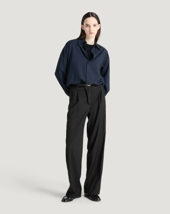 Pantaloni Torino Pantaloni Vivian in twill di lana fluida Promozione