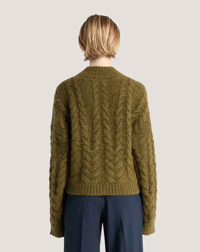 Pantaloni Torino Maglia boxy in misto alpaca Spedizione Gratuita