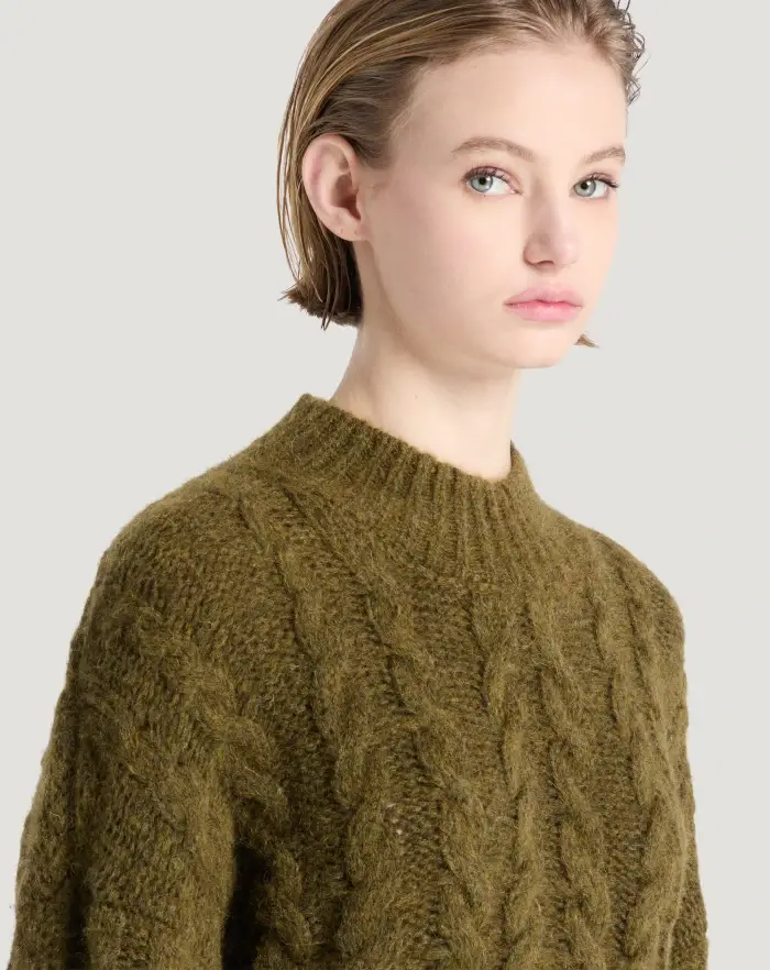 Pantaloni Torino Maglia boxy in misto alpaca Spedizione Gratuita